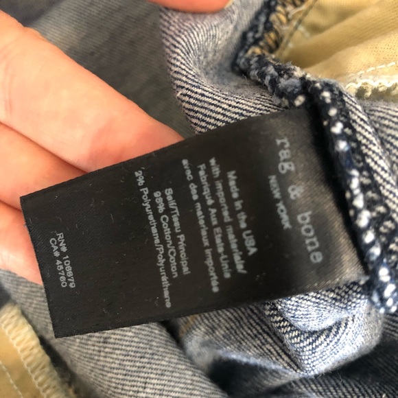 Rag & bone Skinny Blue Jeans - Picture 5 of 7